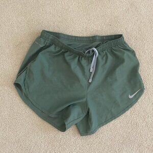 Nike Dri-FIT Sage Green Running Shorts Small Athletic
